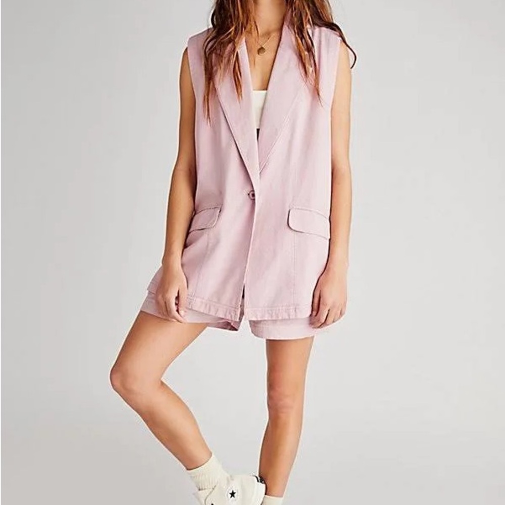 Free people on the path short suit set